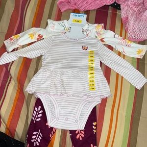 3-6months carters matching set 4 piece